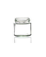 125ml flint glass panelled food jar with a 58mm twist-off lid, round design ideal for storing homemade jams, chutney, pickles, and preserves