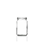 298ml flint glass paste jar with a twist-off lid, perfect for storing herbs, jellies, spices, jams, chutney, and mustard. Available in low quantities or bulk wholesale