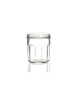200ml flint glass Menage jar with a twist-off lid, perfect for jams, dairy, yoghurts, chutneys, preserves, and more. This versatile jar is ideal for all types of preserving and canning recipes and is available in low quantities or bulk wholesale