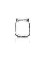 228ml flint glass standard jar with a twist-off lid, perfect for storing herbs, spices, jams, jellies, chutney, and preserves. Available in low quantities or bulk wholesale