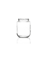 850ml flint glass standard jar with a twist-off lid, perfect for storing herbs, jellies, spices, jams, chutneys, and preserves. Available in low quantities or bulk wholesale