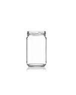 1lb flint glass honey jar with a twist-off lid, perfect for honey, sauces, jams, preserves, and spreads, featuring a unique hexagonal design, suitable for preserving and canning recipes. Available in low quantities or bulk wholesale