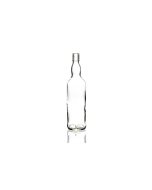 700ml glass whiskey bottle with a cork, perfect for bourbon, scotch, and aged spirits. Classic and durable design