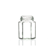 110ml Hexagonal jar with twist off lid