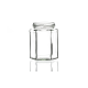 280ml Hexagonal Glass Jar with Twist Off Lid | Wholesale Pallets | Versatile Glass Jars with Lids for Jams, Chutney, Pickling, and Sauces