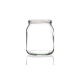 1lb flint glass honey jar with a screw cap, perfect for honey, sauces, jams, preserves, and spreads, featuring a unique hexagonal design, suitable for preserving and canning recipes. Available in low quantities or bulk wholesale