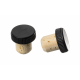 19mm Black Plastic Top Cork Stopper