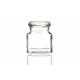 130ml small flint glass square jar with a 53mm twist-off lid, perfect for jams, jellies, chutneys, pickles, and preserves