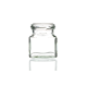 130ml small flint glass square jar with a 53mm twist-off lid, perfect for jams, jellies, chutneys, pickles, and preserves