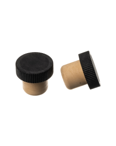 22.5mm Synthetic Black Top Cork Stopper