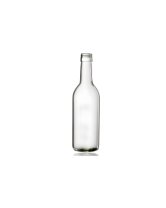 187ml flint Bordeaux glass wine bottle with a screw cap, perfect for juices, water, soft drinks, wine, and ginger wine. Compact and versatile design for various beverages