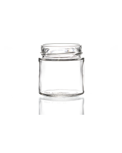 212ml flint premium glass jar with a deep twist-off lid, perfect for storing herbs, jellies, spices, jams, chutneys, and preserves. Available in low quantities or bulk wholesale