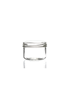 120ml flint condiment glass jar with a 70mm twist-off lid, round Verrine design ideal for herbs, jellies, spices, jams, chutneys, and preserves