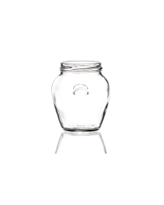 314ml flint glass Orcio jar with a twist-off lid, perfect for jams, honey, sauces, and more. Available in low quantities or bulk wholesale