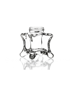 212ml flint glass Oskar jar with a twist-off lid, perfect for storing chutney, pickles, homemade jams, and preserves. Available in low quantities or bulk wholesale - this premium four legged jar offer class and style to any creation. 