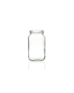 1lb flint glass jam jar with a twist-off lid, perfect for jams, chutneys, pickles, and preserves. Ideal for preserving and canning recipes, available in low quantities or bulk wholesale