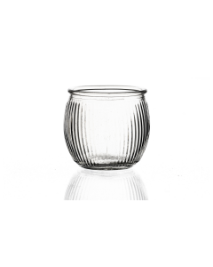 19cl flint ribbed glass candle jar, ideal for luxury candles, scented blends, and essential oils. Available in low quantities or bulk wholesale