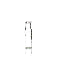 250ml glass round sauce bottle with twist-off lid included, perfect for sauces, dressings, and condiments. Durable and practical design