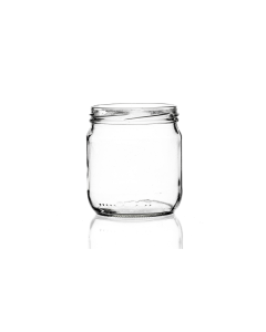 425ml flint standard glass jar with a twist-off lid, perfect for storing jam, herbs, chutney, spices, preserves, and jellies. Available in low quantities or bulk wholesale