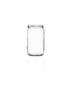 718ml Glass standard jar with twist off lid.