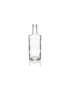 700ml glass Tiberius spirit bottle with a cork stopper, ideal for homemade gins, liquors, oils, spirits, dressings, and sauces. Elegant and versatile design