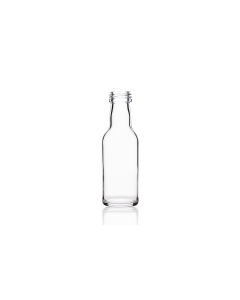 50ml flint glass miniature vodka bottle with a screw lid, ideal for homemade gins, liquors, oils, spirits, dressings, and sauces. Compact and versatile design