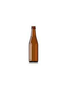 250ml amber Vichy glass beer bottle with a crown cap, ideal for home brewing and storing beer. Durable design for 250ml capacity