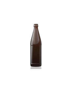 500ml amber Vichy glass beer bottle with a crown cap, ideal for homebrewing ales, lagers, IPAs, bitters, and ciders. Durable and stylish design