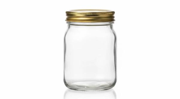 1lb Glass Honey Jar with Gold Screw Cap - The UK Beekeepers' Standard